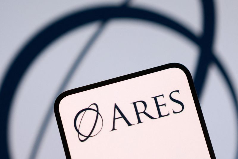 Ares logo is seen in this illustration taken March 26, 2026. REUTERS/Dado Ruvic/Illustration