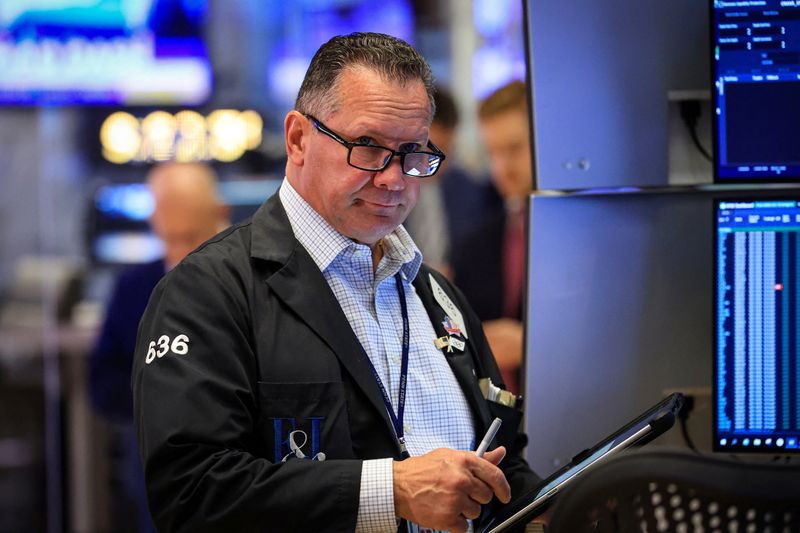 A trader works on the floor at the New York Stock Exchange (NYSE) in New York City, U.S., July 29, 2026.  REUTERS/Brendan McDermid