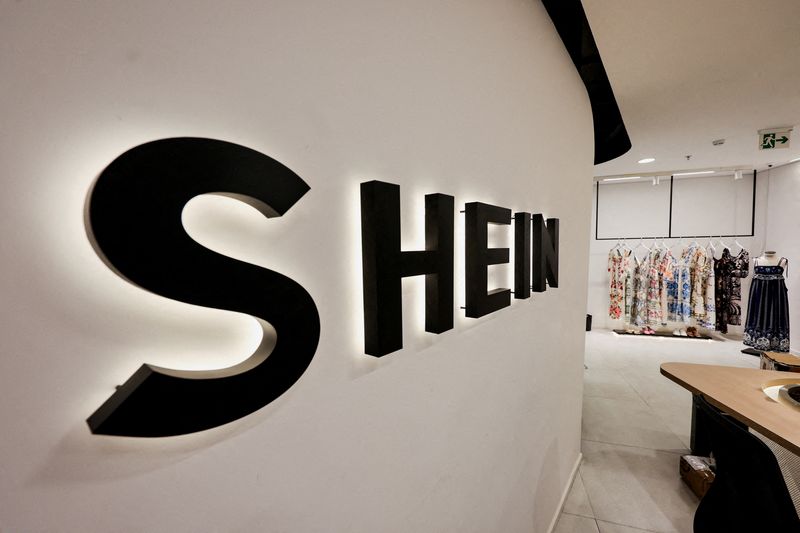 FILE PHOTO: FILE PHOTO: A view of the reception of the fast-fashion brand Shein's office in Sao Paulo, Brazil, December 15, 2025. REUTERS/Jorge Silva/File Photo/File Photo