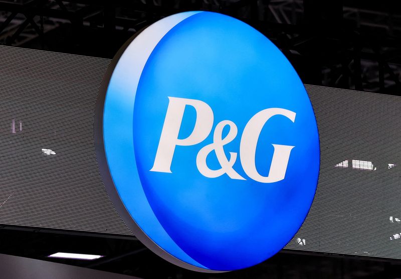 FILE PHOTO: Procter & Gamble logo is displayed at the company’s booth at the 8th China International Import Expo (CIIE) in Shanghai, China, November 5, 2025. REUTERS/Maxim Shemetov/File Photo