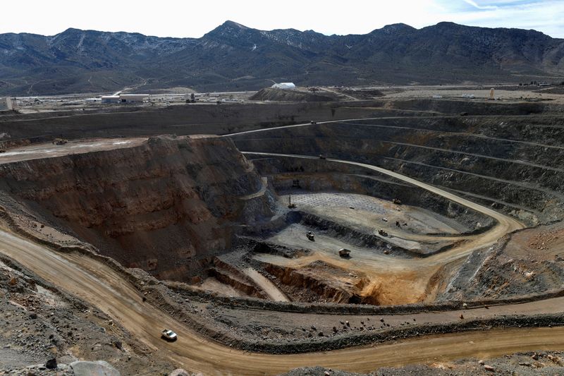 A view of the MP Materials rare earth open-pit mine in Mountain Pass, California, U.S. January 30, 2020. REUTERS/Steve Marcus