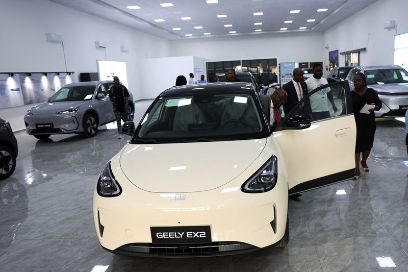 A Geely electric vehicle showroom in Lagos, Nigeria, June 18, 2026. REUTERS/Sodiq Adelakun