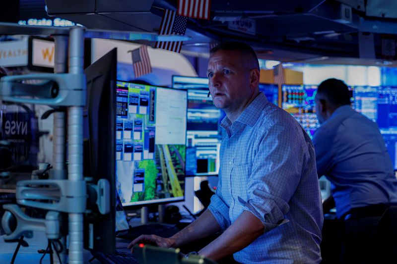 A trader works on the floor of the New York Stock Exchange (NYSE) in New York City, U.S., August 7, 2026. REUTERS/Jeenah Moon