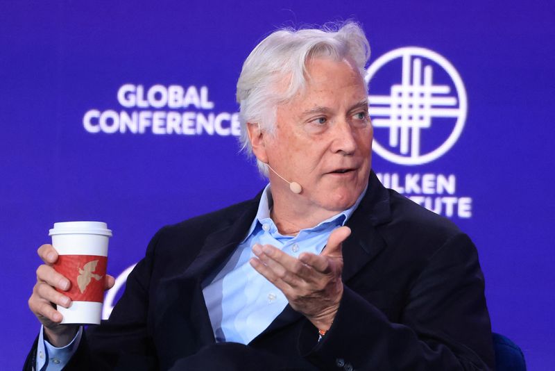 Mark Walter, Founder and CEO, TWG Global; Founder and CEO, Guggenheim Partners speaks at the Milken Conference 2024 Global Conference Sessions at The Beverly Hilton in Beverly Hills, California, U.S., May 6, 2024.  REUTERS/David Swanson