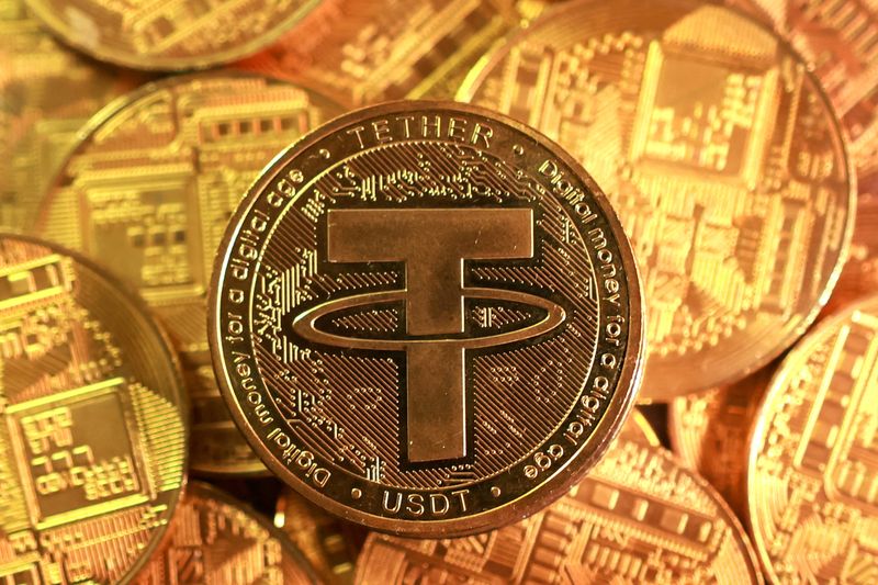 Representation of Tether stablecoin cryptocurrency in this illustration taken September 10, 2025. REUTERS/Dado Ruvic/Illustration