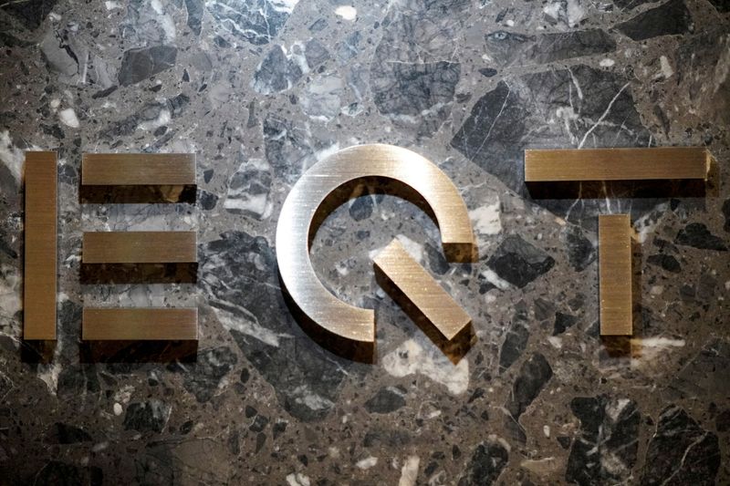 FILE PHOTO: A view shows EQT AB's logo at the company's office in Tokyo, Japan May 13, 2025. REUTERS/Miho Uranaka/File Photo