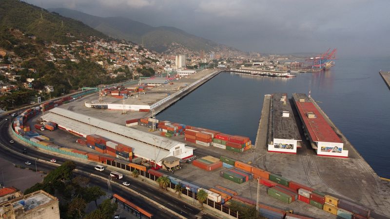 FILE PHOTO: A drone view of the Bolivariana de Puertos La Guaira port in La Guaira, Venezuela April 17, 2024. REUTERS/Leonardo Fernandez Viloria/File Photo