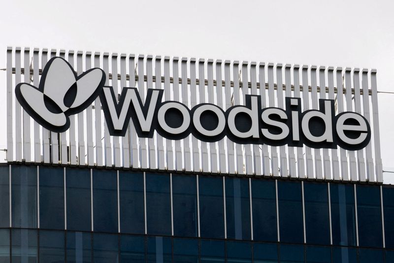 A view shows Woodside Energy's headquarters in Perth, Australia, April 19, 2025. REUTERS/Christine Chen/ File Photo