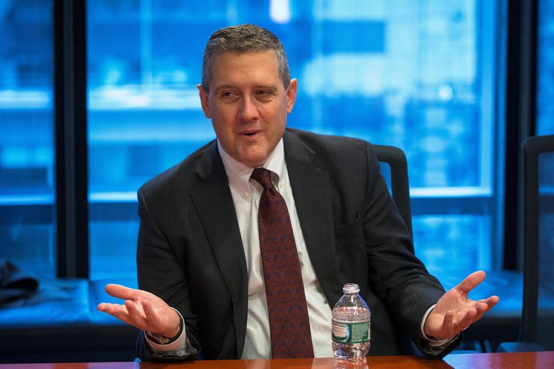 FILE PHOTO: St. Louis Fed President James Bullard speaks about the U.S. economy during an interview in New York February 26, 2015. REUTERS/Lucas Jackson/File Photo