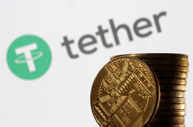 Tether logo is seen in this illustration taken March 31, 2023. REUTERS/Dado Ruvic/Illustration/File Photo