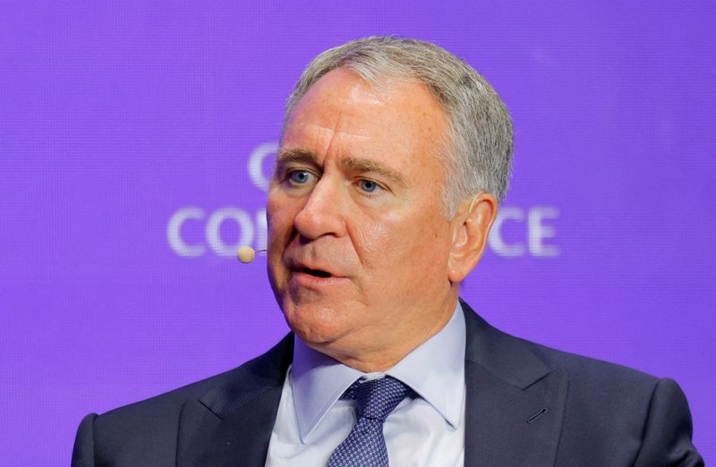 FILE PHOTO: CEO of Citadel Ken Griffin during the Milken Institute Global Conference 2025 in Beverly Hills, California, U.S., May 7, 2025. REUTERS/Mike Blake/File Photo