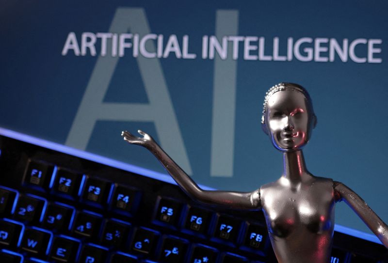 AI Artificial Intelligence words are seen in this illustration taken, May 4, 2023. REUTERS/Dado Ruvic/Illustration