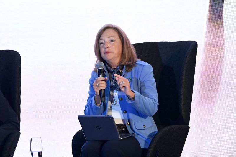 Barbara Humpton, then President and CEO of Siemens Corporation speaks during a panel discussion at the Sydney Energy Forum in Sydney, Australia, July 13, 2022.  REUTERS/Jaimi Joy/POOL