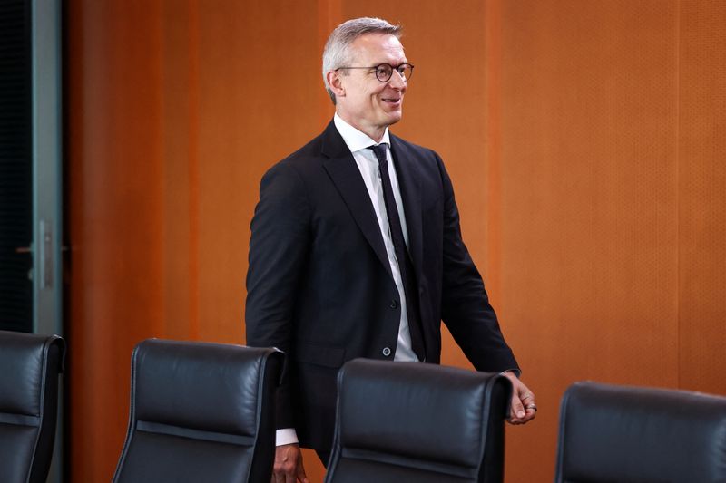 German Minister for Digitalization and State Modernization Karsten Wildberger attends a cabinet meeting at the Chancellery in Berlin, Germany May 21, 2025. REUTERS/Liesa Johannssen