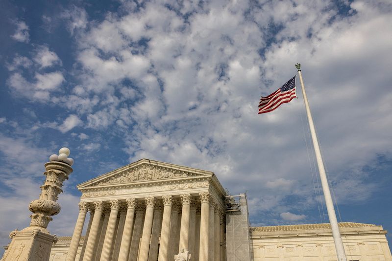 FILE PHOTO: A view of the U.S. Supreme Court, in Washington, U.S. June 29, 2024. REUTERS/Kevin Mohatt/File Photo
