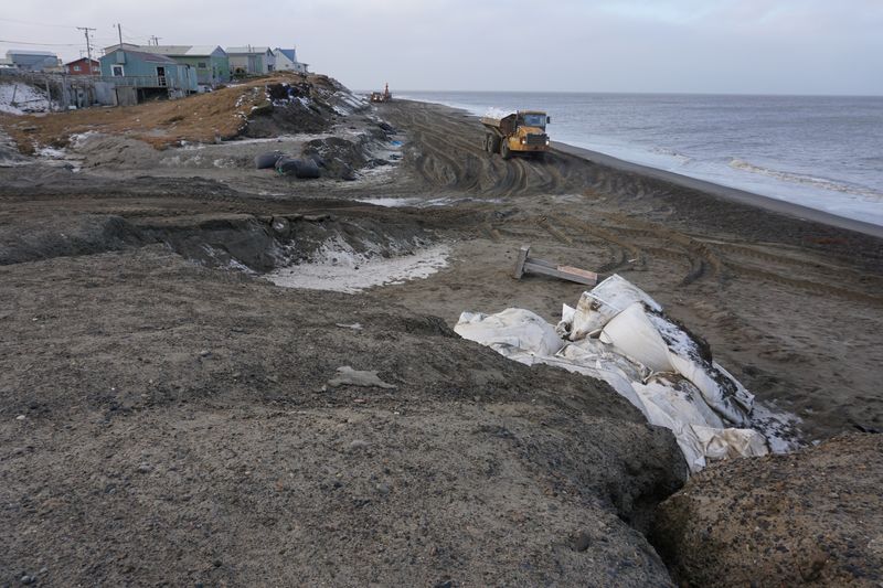 A view of the coast in northwest Alaska, October 4, 2018. REUTERS/Yereth Rosen/File Photo