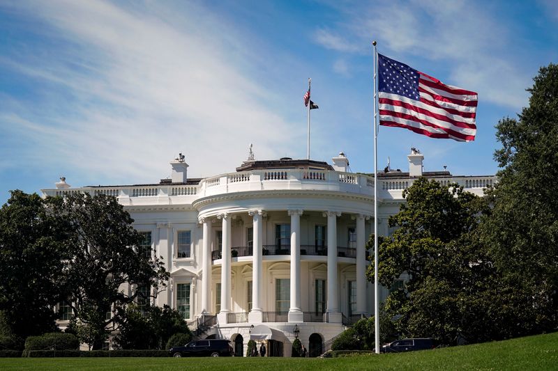 A general view of the White House in Washington, D.C., U.S., July 20, 2025. REUTERS/Al Drago