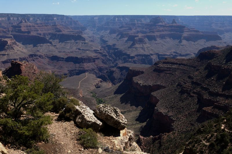 FILE PHOTO: The Grand Canyon is seen from a view on the south rim of the Grand Canyon National Park in Grand Canyon Village, Arizona, U.S. June 29, 2025. REUTERS/Kaylee Greenlee/File Photo