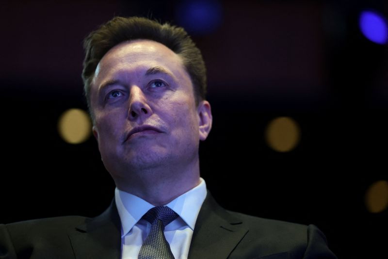 Elon Musk attends the U.S.-Saudi Investment Forum in Washington, D.C., U.S., November 19, 2025. REUTERS/Evelyn Hockstein/File Photo