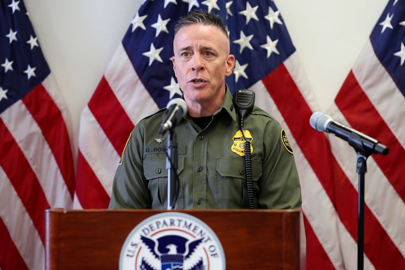 U.S. Border Patrol Sector Chief Gregory Bovino attends a press conference, in Los Angeles, California, U.S., June 12, 2025. REUTERS/Aude Guerrucci