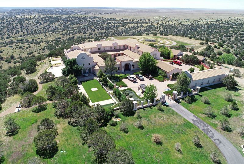 FILE PHOTO: Zorro Ranch, one of the properties of financier Jeffrey Epstein, is seen in an aerial view near Stanley, New Mexico, U.S., July 15, 2019.  REUTERS/Drone Base/File Photo
