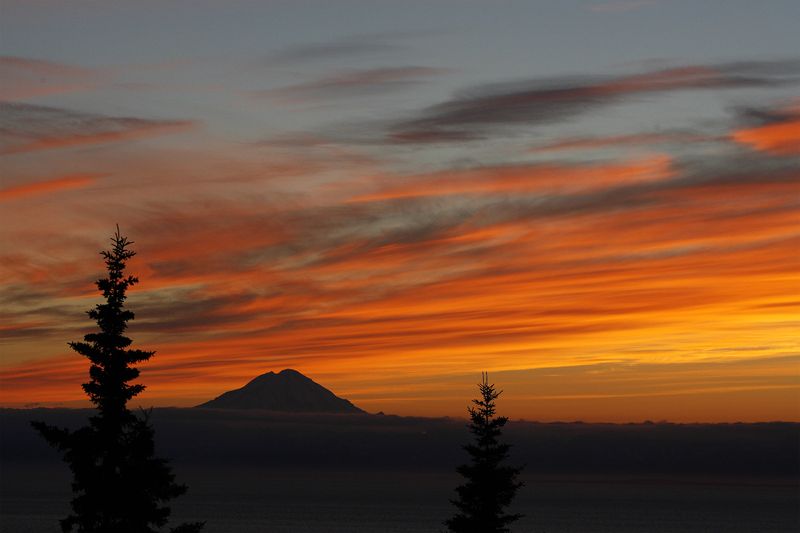 File Photo: A view during a sunset in Cook Inlet Alaska on August 6, 2008. REUTERS/Lucas Jackson/File Photo