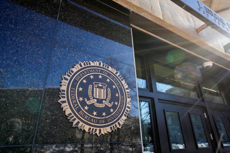 A closer view of the FBI building in Washington, D.C., U.S., February 1, 2026. REUTERS/Ken Cedeno/File Photo