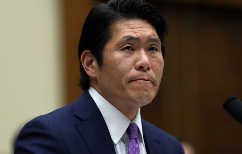 Special Counsel Robert Hur testifies in a House Judiciary Committee hearing about his inquiry into President Biden's handling of classified documents, on Capitol Hill in Washington, U.S., March 12, 2024. REUTERS/Leah Millis