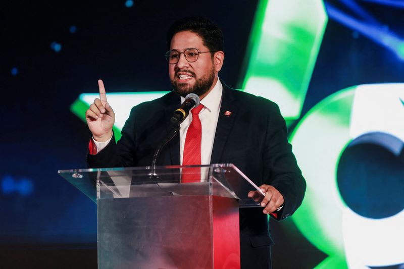 FILE PHOTO: Joseph Humire, Center for a Secure Free Society Executive Director, speaks during the Conservative Political Action Conference (CPAC) in Mexico City, Mexico August 24, 2024. REUTERS/Toya Sarno Jordan/File Photo