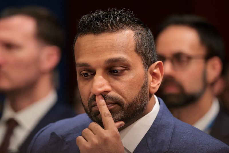 Federal Bureau of Investigation (FBI) Director Kash Patel attends a U.S. House Intelligence Committee hearing on worldwide threats, on Capitol Hill in Washington, D.C., U.S., March 19, 2026. REUTERS/Kylie Cooper