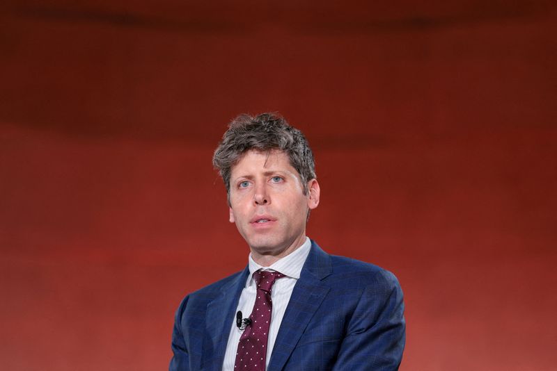 FILE PHOTO: CEO of OpenAI Sam Altman speaks during the 2026 Infrastructure Summit of government officials, corporate executives, and labor leaders, in Washington, D.C., U.S., March 11, 2026. REUTERS/Kylie Cooper/File Photo