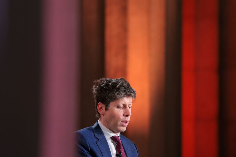 FILE PHOTO: CEO of OpenAI Sam Altman speaks during the 2026 Infrastructure Summit of government officials, corporate executives, and labor leaders, in Washington, D.C., U.S., March 11, 2026. REUTERS/Kylie Cooper/ File Photo