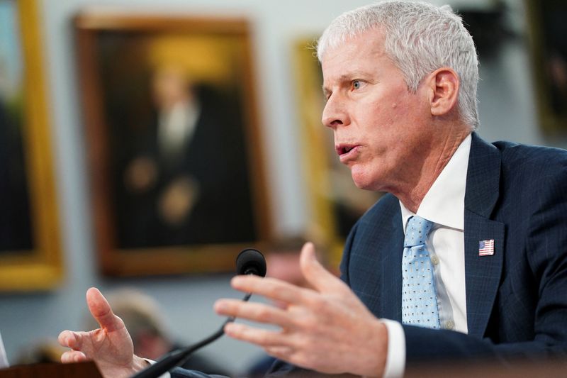 U.S. Energy Secretary Chris Wright appears before a House Appropriations Subcommittee on Energy hearing on the Trump administration's 2027 budget request for the Department of Energy, on Capitol Hill in Washington, D.C., U.S., April 15, 2026. REUTERS/Nathan Howard