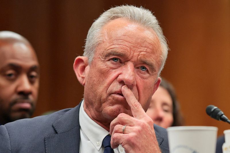 U.S. Secretary of Health and Human Services Robert F. Kennedy Jr. testifies before a budget request hearing for the Labor, Health and Human Services, Education and Related Agencies Subcommittee of the U.S. Senate Appropriations Committee on Capitol Hill in Washington, D.C., U.S. April 21, 2026. REUTERS/Jonathan Ernst