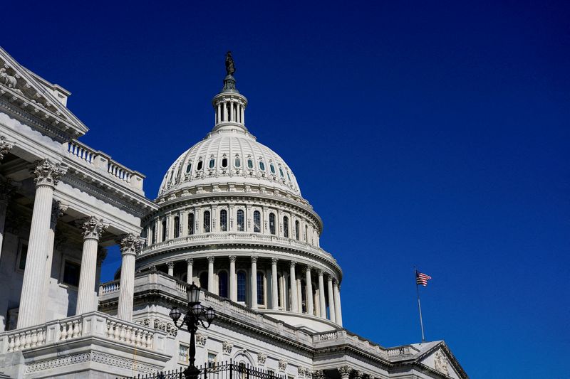 FILE PHOTO: A view of the dome of the U.S. Capitol building in Washington, D.C. U.S., September 19, 2025. REUTERS/Kent Nishimura/File Photo