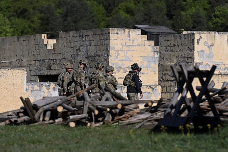 Soldiers operate during the U.S. Army Combined Resolve exercise at the U.S. Army's southern Germany training facilities in Hohenfels, Germany, April 30, 2026. REUTERS/Angelika Warmuth