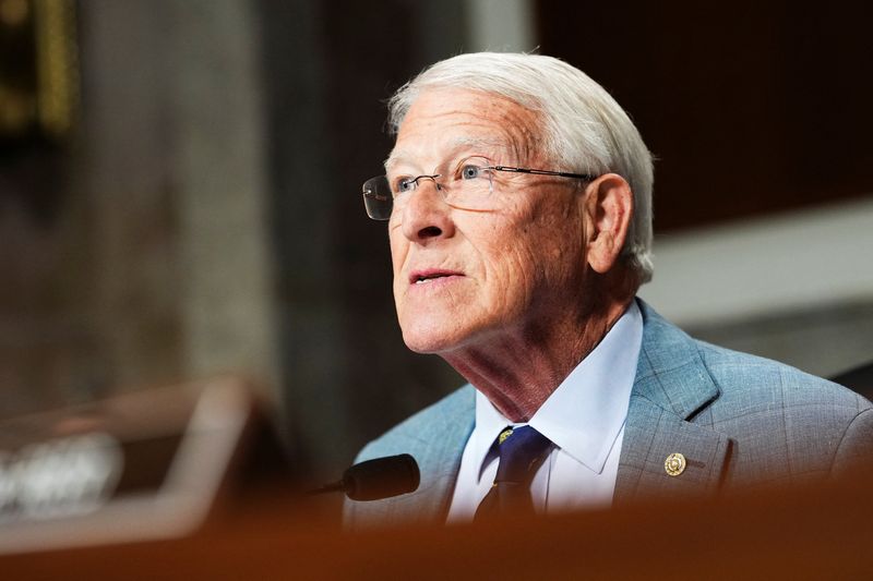 Chairman, U.S. Sen. Roger Wicker (R-MS) speaks during a Senate Armed Services Committee hearing on U.S. President Donald Trump's FY2027 budget request for the Department of Defense on Capitol Hill in Washington, D.C., U.S., April 30, 2026. REUTERS/Eric Lee