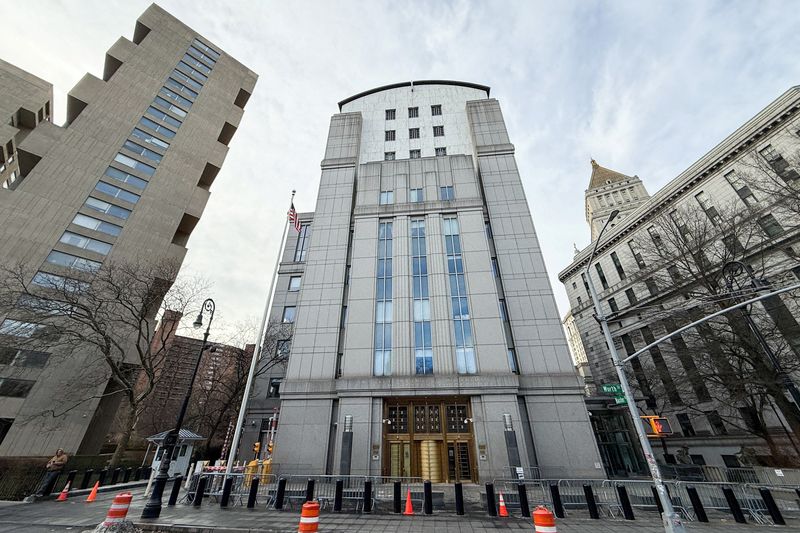 A general view of the Daniel Patrick Moynihan United States Courthouse which houses the United States District Court for the Southern District of New York, in New York City, U.S., January 3, 2026. REUTERS/Eduardo Munoz