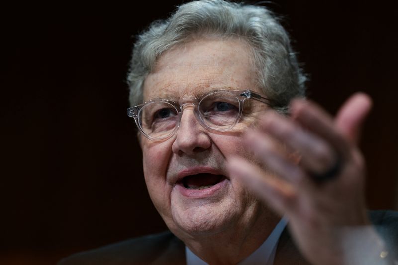 U.S. Senator John Kennedy (R-LA) attends a Senate subcommittee on the Justice Department's proposed 2027 budget, on Capitol Hill in Washington, D.C., U.S., May 19, 2026. REUTER/Evelyn Hockstein