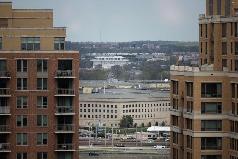 The Pentagon building is seen in Arlington, Virginia, U.S, April 6, 2023. REUTERS/Tom Brenner