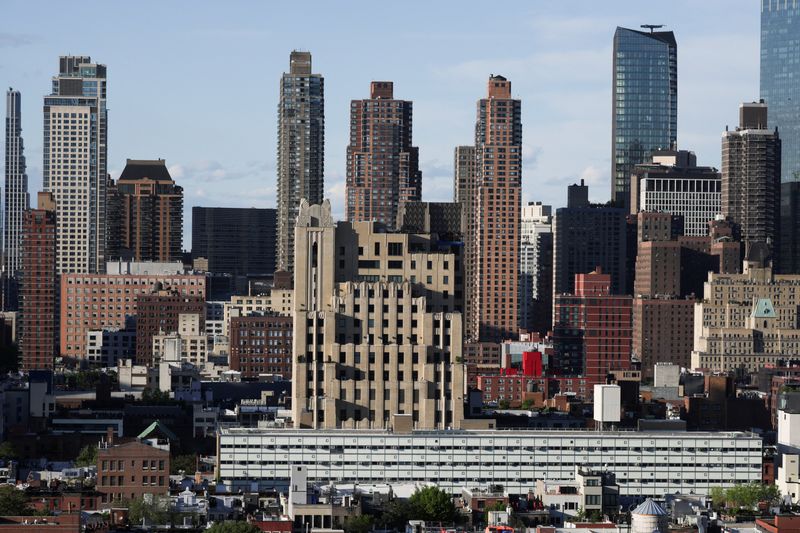 Residential buildings in New York City, U.S., May 11, 2026. REUTERS/Jeenah Moon