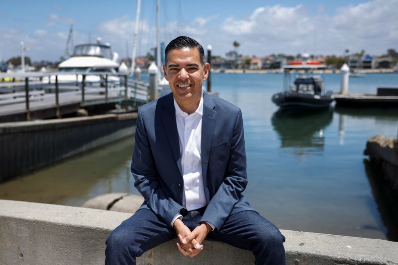 Robert Garcia, a U.S. Democratic representative for California's 42nd congressional district, poses in Manhattan Beach, California, U.S. May 27, 2026.  REUTERS/Caroline Brehman