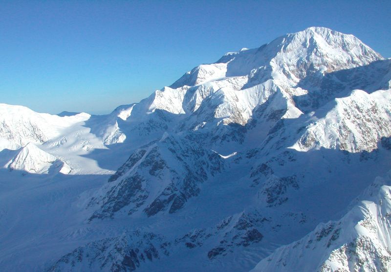 FILE PHOTO: Undated handout photo courtesy of the National Park Service shows the West Buttress of Mount McKinley in Alaska. REUTERS/National Park Service/Handout/File Photo