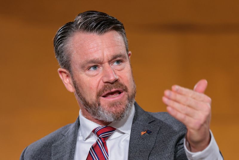 U.S. Senator Todd Young (R-IN) speaks during the 2026 Infrastructure Summit of government officials, corporate executives, and labor leaders, in Washington, D.C., U.S., March 11, 2026. REUTERS/Kylie Cooper