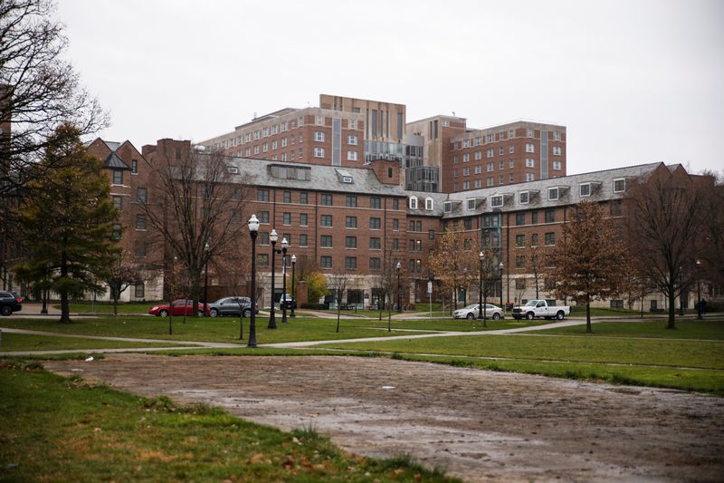 The Ohio State University campus in Columbus, Ohio, U.S., November 25, 2020.  REUTERS/Megan Jelinger