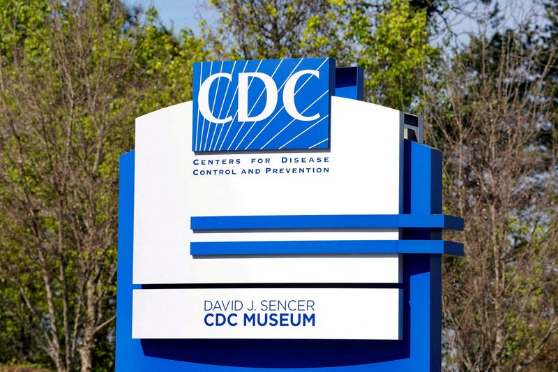 FILE PHOTO: A sign sits outside the Centers for Disease Control and Prevention (CDC) Roybal campus in Atlanta, Georgia, U.S. March 18, 2026. REUTERS/Megan Varner//File Photo