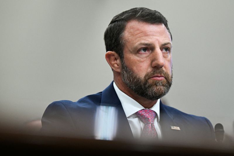 U.S. Secretary of Homeland Security Markwayne Mullin testifies at a House Appropriations Homeland Security Subcommittee hearing on Capitol Hill in Washington, D.C., U.S., June 25, 2026. REUTERS/Annabelle Gordon
