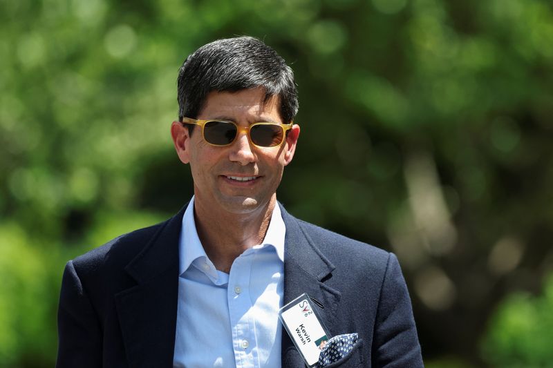 Federal Reserve Chair Kevin Warsh attends the annual Allen and Co. Sun Valley Media and Technology Conference at the Sun Valley Resort in Sun Valley, Idaho, U.S., July 9, 2026. REUTERS/Brendan McDermid
