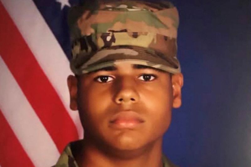 U.S. Army Space and Missile Defense Command soldier Sgt. Michael Emmanuel Swinton, who was killed "during a controlled detonation of unexploded ordnance" of a "downed Iranian one-way attack drone" in northern Iraq according to U.S. Central Command, poses in an undated photograph released July 21, 2026.   U.S. Army/Handout via REUTERS