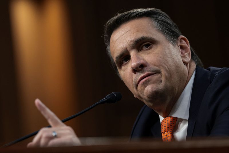 Acting U.S. Attorney General Todd Blanche testifies before a Senate Judiciary Committee confirmation hearing on his nomination to be attorney general, on Capitol Hill in Washington, D.C., U.S., July 15, 2026. REUTERS/Evelyn Hockstein